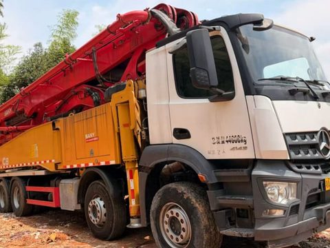 پمپ SANY ۵۶ متر · مدل ۲۰۲۰ (۱۳۹۹) · شاسی Mercedes-Benz, Arocs 4143 8X4