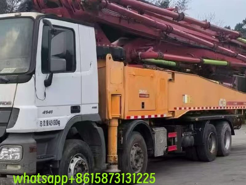 مضخة SANY 56 م · موديل 2015 · شاسيه Mercedes-Benz, Arocs 4143 8X4