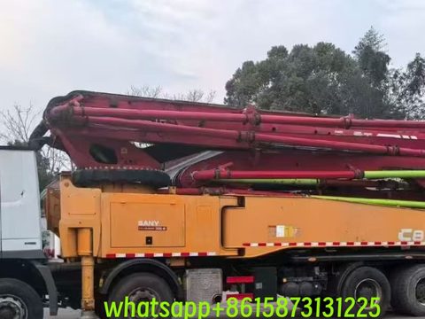 پمپ SANY ۵۶ متر · مدل ۲۰۱۵ (۱۳۹۴) · شاسی Mercedes-Benz, Arocs 4143 8X4