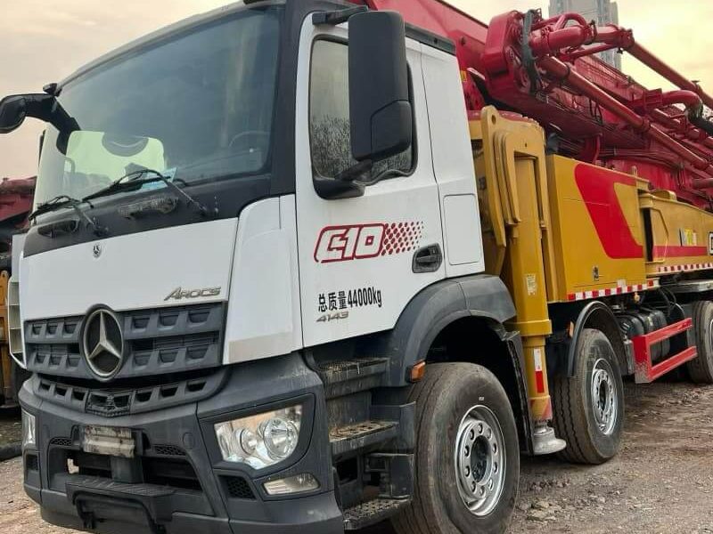 مضخة SANY 62 م · موديل 2020 · شاسيه Mercedes-Benz