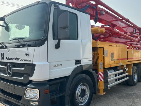 پمپ Putzmeister ۳۸ متر · مدل ۲۰۱۸ (۱۳۹۷) · شاسی Mercedes-Benz Actros 3341E5