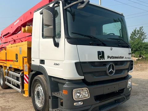 پمپ Putzmeister ۳۸ متر · مدل ۲۰۱۸ (۱۳۹۷) · شاسی Mercedes-Benz Actros 3341E5